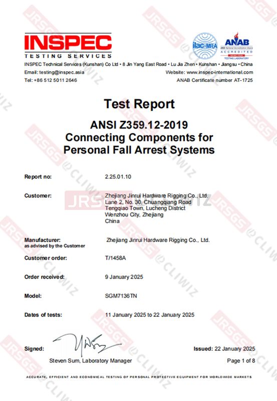 ANSI-SGM7136TN-2&nbsp;25&nbsp;01&nbsp;10&nbsp;informe&nbsp;ANSI&nbsp;Z359.12-2019&nbsp;Jiurui&nbsp;2N006