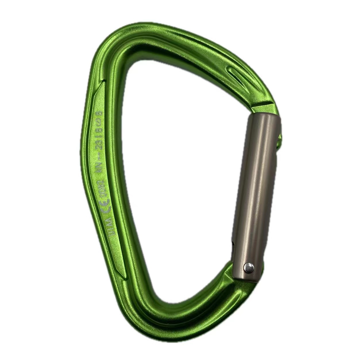 Hebilla de Monta&ntilde;ismo, equipo de escalada al aire libre, resistente al desgaste, gancho de seguridad tipo D, puerta recta de aleaci&oacute;n de aluminio, colgante r&aacute;pido