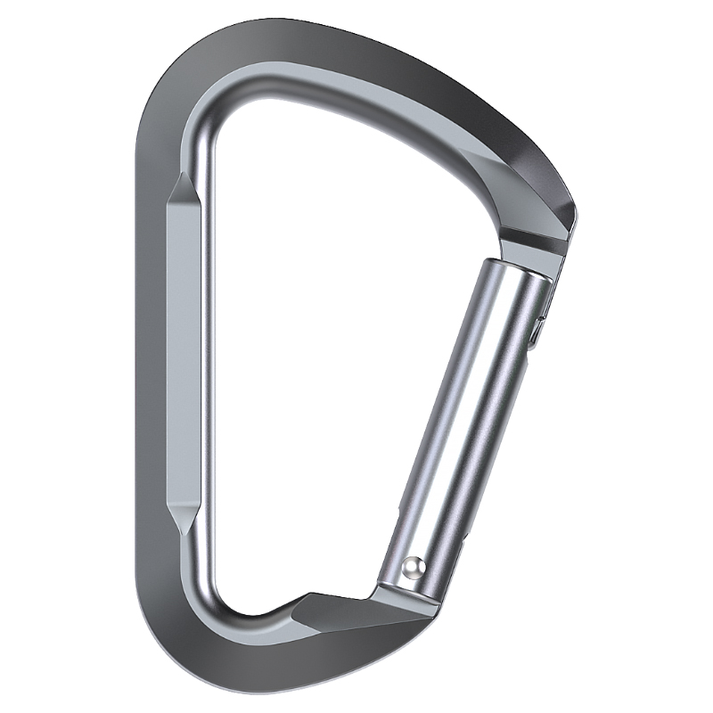 Hebilla de Monta&ntilde;ismo, equipo de escalada al aire libre, resistente al desgaste, gancho de seguridad tipo D, puerta recta de aleaci&oacute;n de aluminio, colgante r&aacute;pido