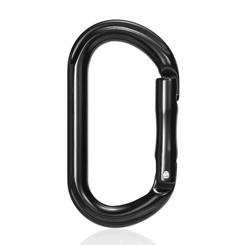 Hebilla de monta&ntilde;ismo Monta&ntilde;ismo al aire libre Equipo de escalada Resistente al desgaste Gancho de seguridad en forma de O Aleaci&oacute;n de aluminio Gancho corto recto irregular Colgante r&aacute;pido
