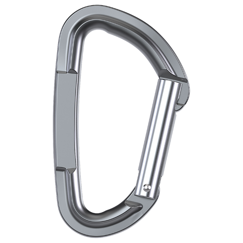 Hebilla de monta&ntilde;ismo equipo de escalada al aire libre resistente al desgaste gancho de seguridad en forma de pera aleaci&oacute;n de aluminio puerta recta colgante r&aacute;pido