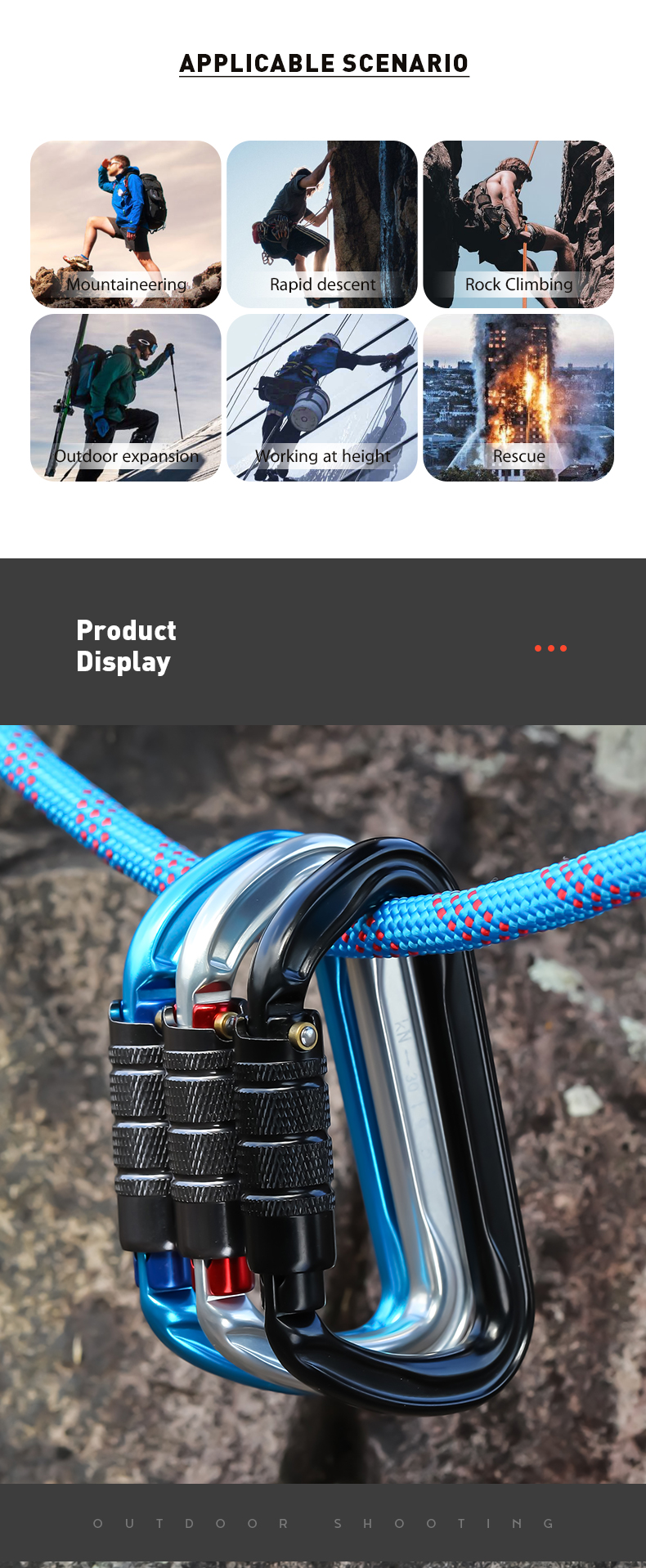 CLIWIZ Cerradura principal 30KN Tensión Tipo D Cerradura principal automática de dos etapas de dos etapas