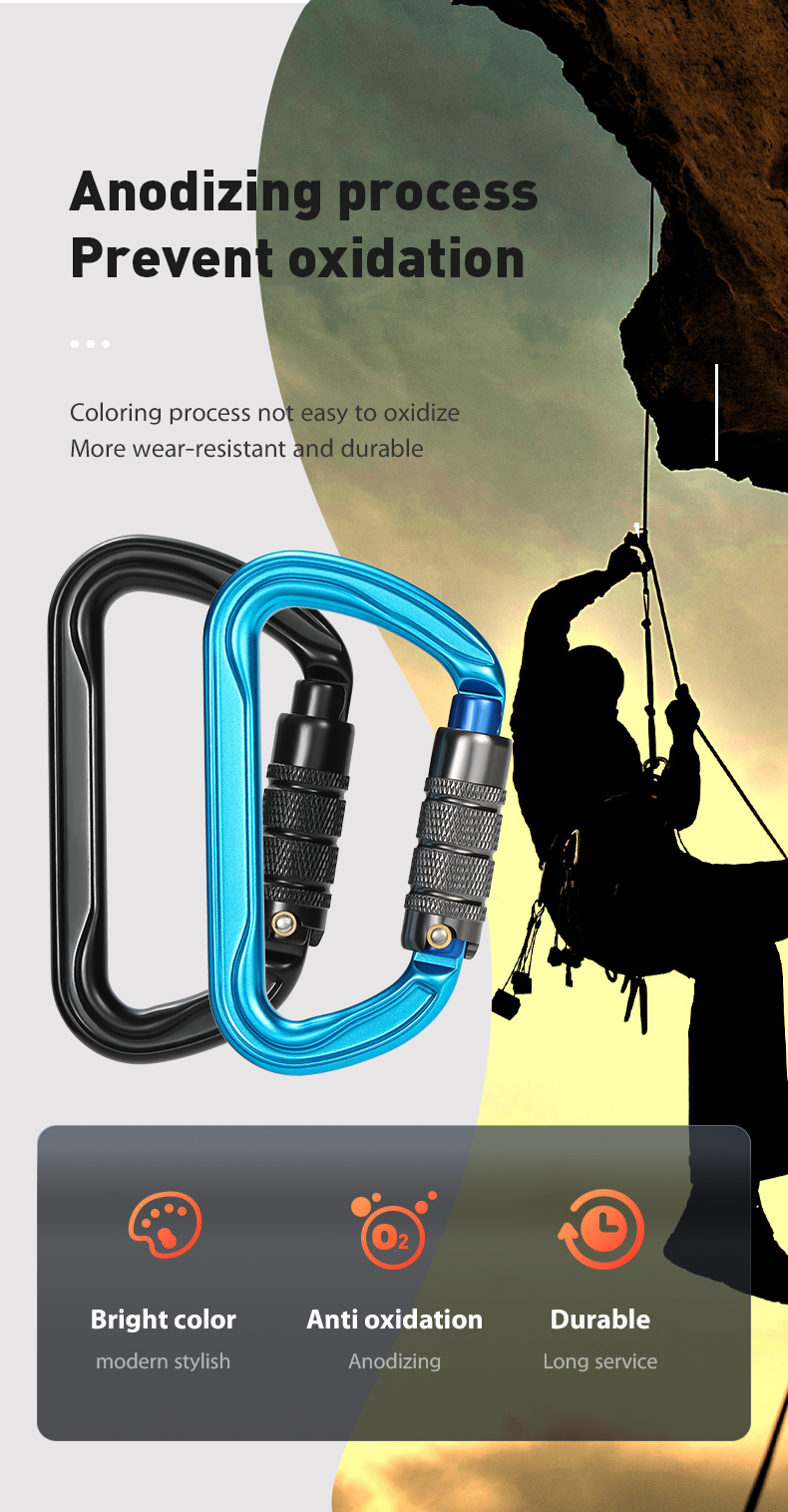 CLIWIZ Cerradura principal 30KN Tensión Tipo D Cerradura principal automática de dos etapas de dos etapas