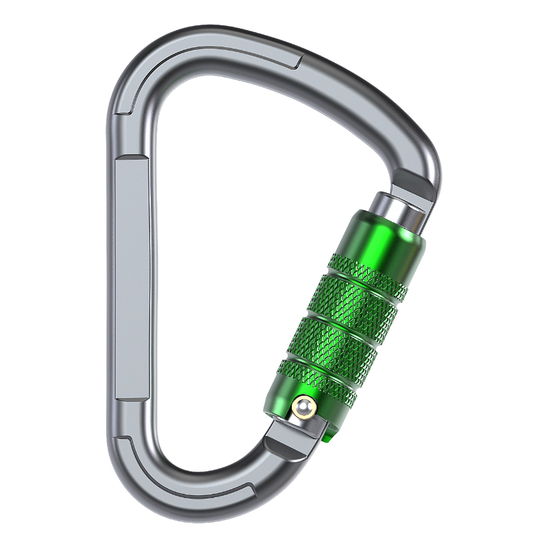 Hebilla de monta&ntilde;ismo Equipo de escalada al aire libre Resistente al desgaste Cerradura autom&aacute;tica en forma de pera Candado Gancho de seguridad Aleaci&oacute;n de aluminio Cerradura principal autom&aacute;tica de 3 etapas