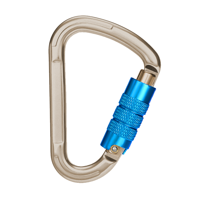 Hebilla de alpinismo Equipo de escalada al aire libre Resistente al desgaste Cerradura autom&aacute;tica en forma de pera Candado Gancho de seguridad Aleaci&oacute;n de aluminio Cerradura principal autom&aacute;tica de 2 etapas
