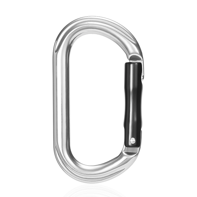 Hebilla de monta&ntilde;ismo Monta&ntilde;ismo al aire libre Equipo de escalada Resistente al desgaste Gancho de seguridad en forma de O Aleaci&oacute;n de aluminio Gancho corto recto irregular Colgante r&aacute;pido