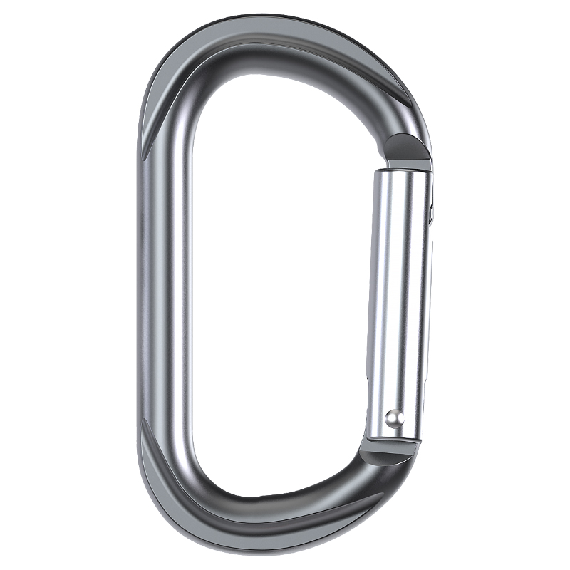 Hebilla de Monta&ntilde;ismo equipo de escalada al aire libre resistente al desgaste gancho de seguridad en forma de O puerta recta de aleaci&oacute;n de aluminio colgante r&aacute;pido
