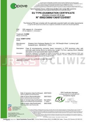 CERTIFICADO SGM7112TN3-CE